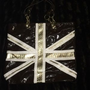 Twiggy London British Tote with Chain straps